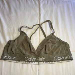 Calvin Klein Women's Bralette - Olive